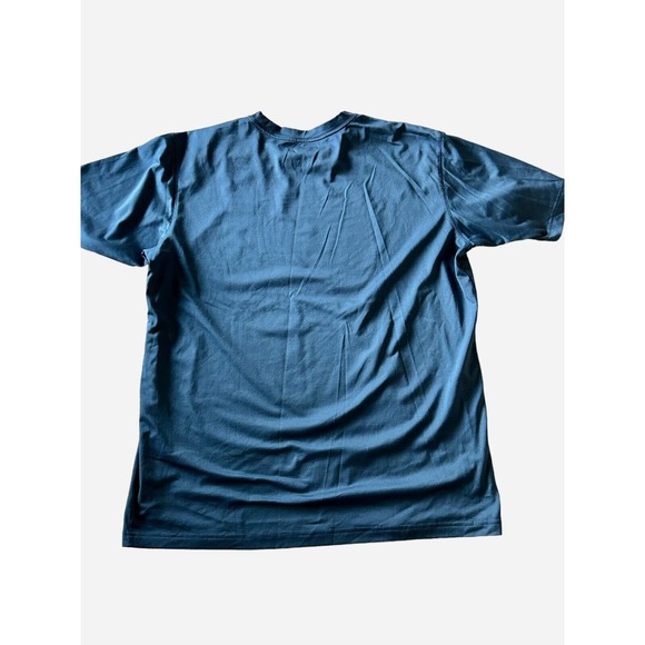 Columbia Men T Shirt Size XL Short Sleeve Crew Neck Dry Fit With Logo Slate Blue - Picture 3 of 6